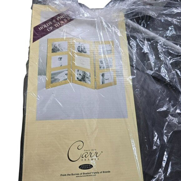 Gold-Tone Folding 9-Photo Frame By Carr Frames Holds 4" X 6" Photos JJ4003 - Picture 4 of 4